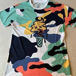 Multicolor Graphic Short Sleeve Tee